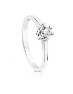 18K SOLITARIO DIAMANTE...