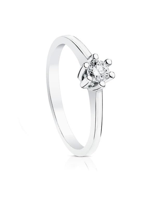 18K SOLITARIO DIAMANTE TALLA...