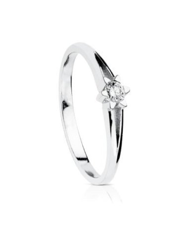 18K SOLITARIO DIAMANTES TALLA...