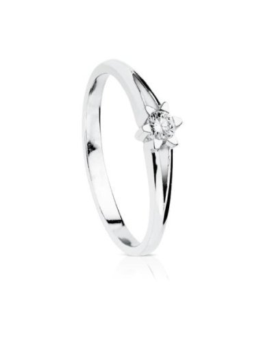 18K SOLITARIO DIAMANTE TALLA...