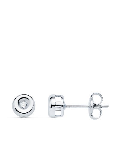 18K PENDIENTES CHATON...
