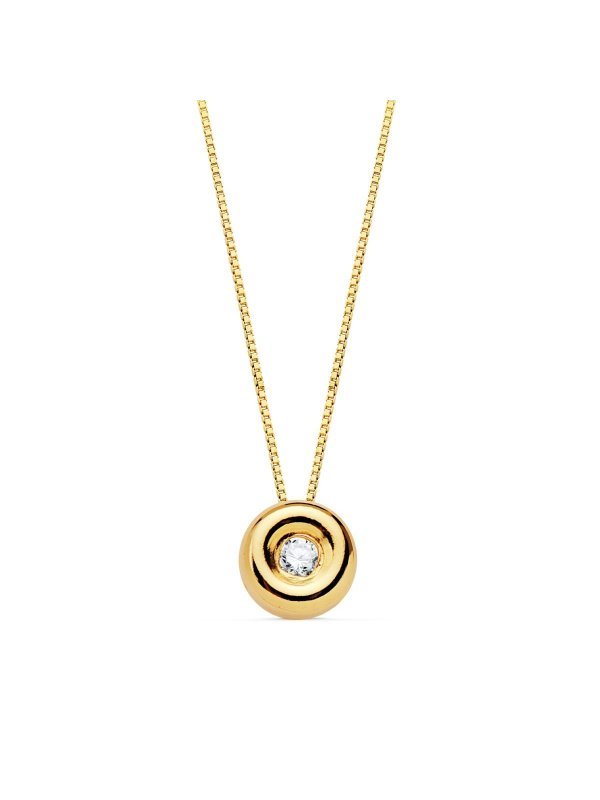 18K GARGANTILLA ORO AMARILLO CHATON...