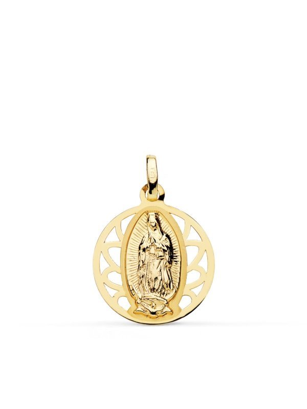 18K MEDALLA ORO AMARILLO VIRGEN DE...