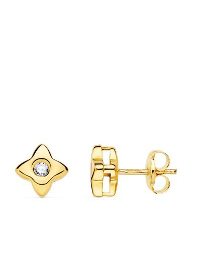 18K PENDIENTES ORO AMARILLO...