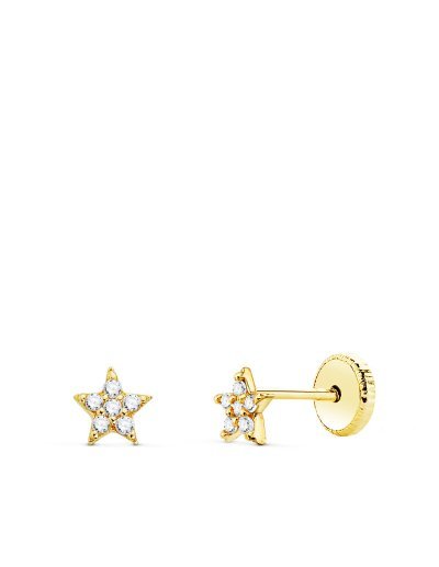 18K PENDIENTES ORO AMARILLO...