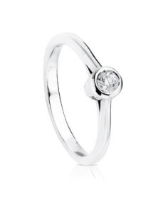 18K SOLITARIO DIAMANTE...