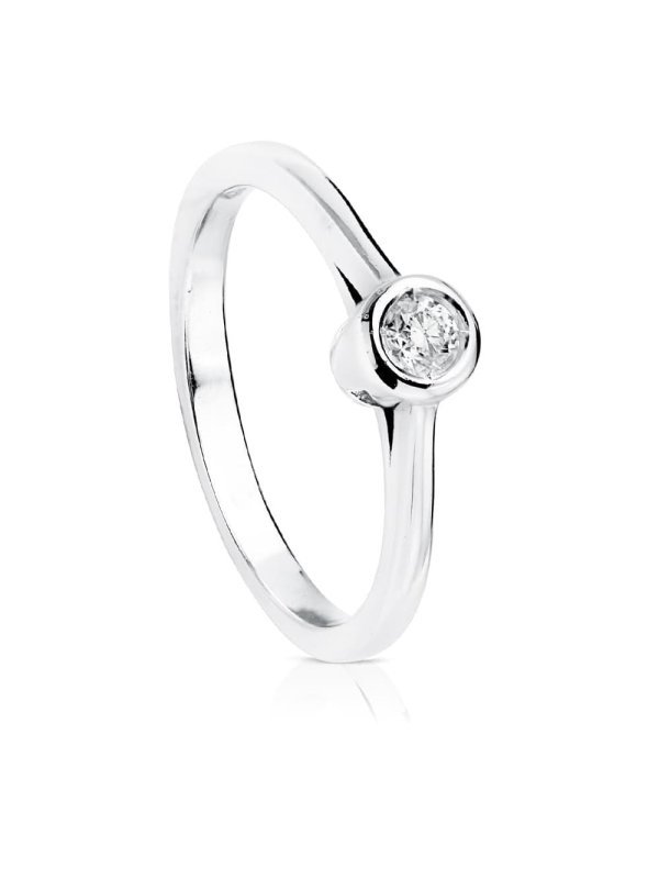 18K SOLITARIO DIAMANTE TALLA...