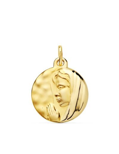 18K MEDALLA VIRGEN MARIA "...