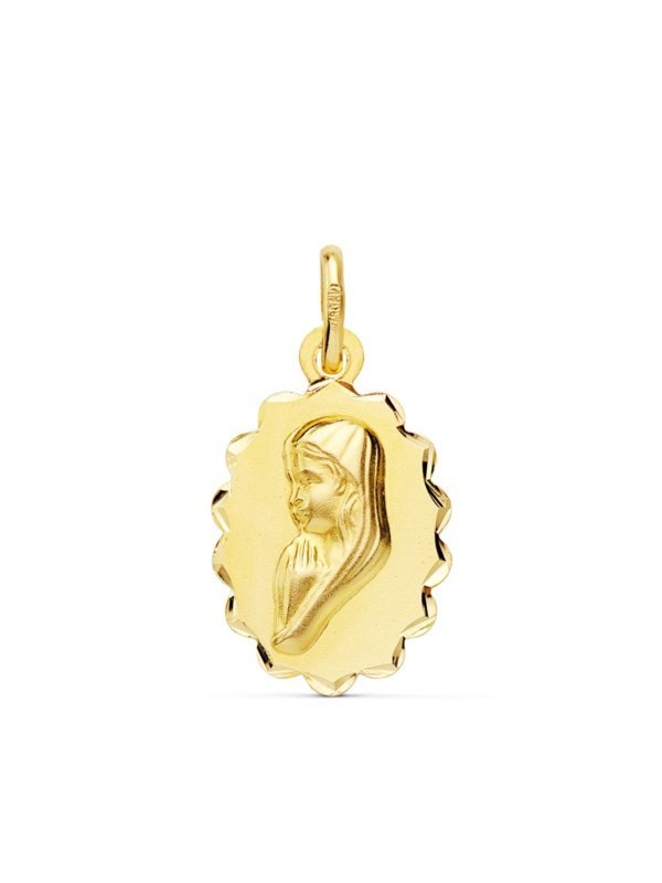 18K MEDALLA ORO AMARILLO VIRGEN NIÑA...