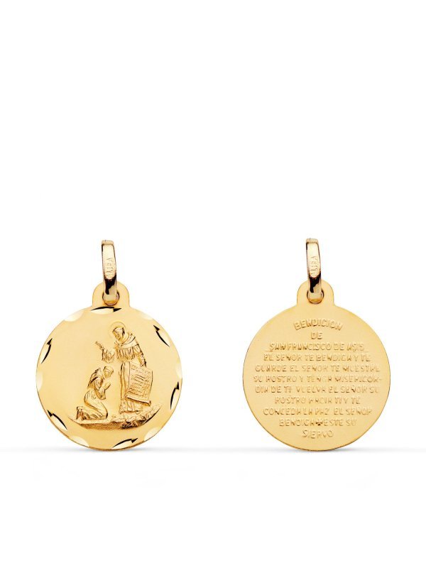 18K MEDALLA BENDICION DE SAN...