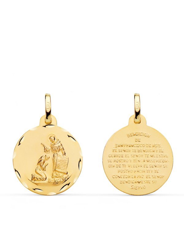 18K MEDALLA BENDICION DE SAN...