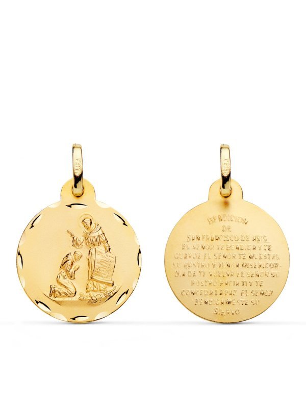 18K MEDALLA BENDICION DE SAN...