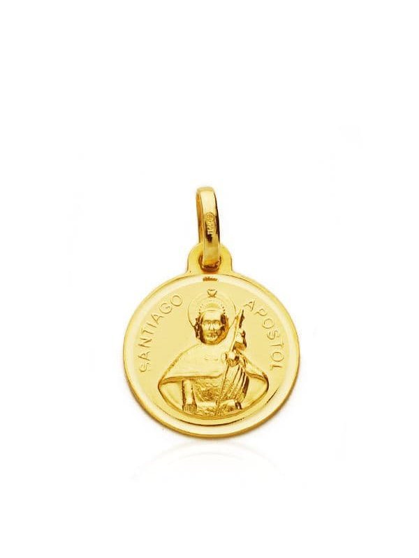 18K MEDALLA SANTIAGO APOSTOL BISEL 18 MM