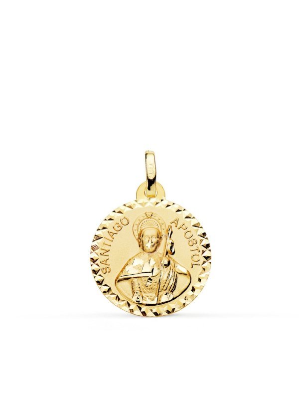 18K MEDALLA SANTIAGO APOSTOL TALLA...