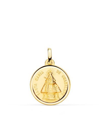 18K MEDALLA VIRGEN SANTA...