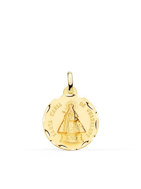 18K MEDALLA VIRGEN SANTA MARIA DE...