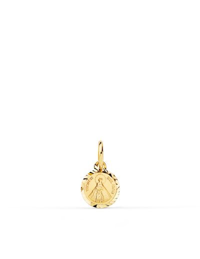 18K MEDALLA ORO AMARILLO...