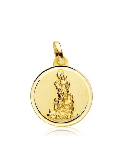 18K MEDALLA VIRGEN DEL...