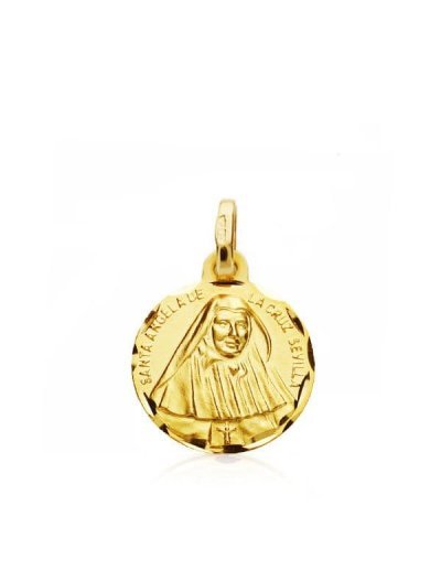 18K MEDALLA DE SANTA ANGELA...