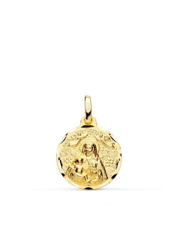 18K MEDALLA VIRGEN DE LA CINTA 16 MM
