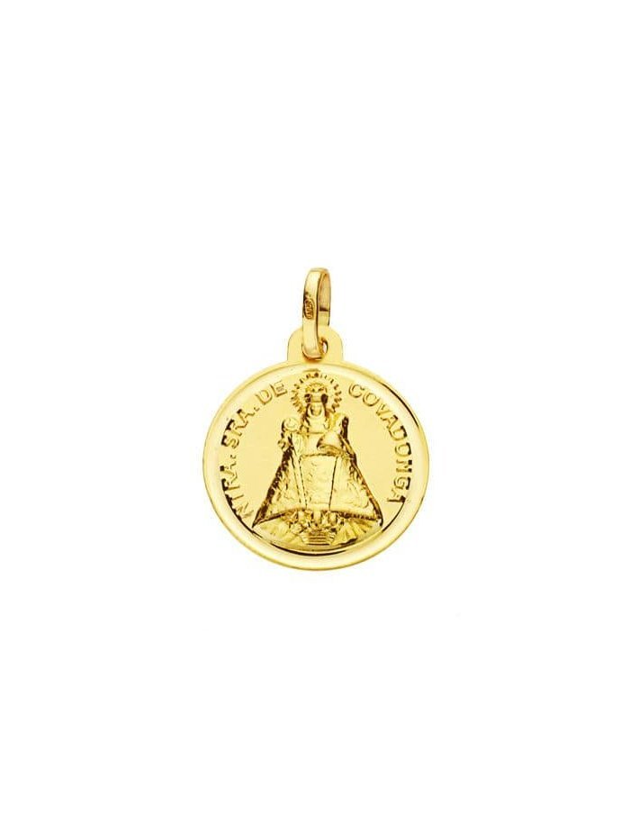 18K MEDALLA VIRGEN DE COVADONGA 16 MM