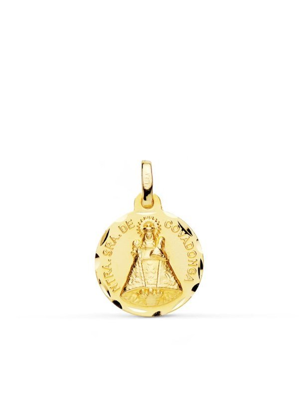 18K MEDALLA DE LA VIRGEN DE COVADONGA...