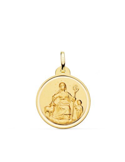 18K MEDALLA DIVINA PASTORA...