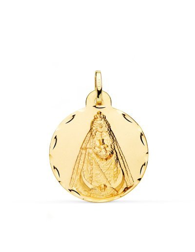 18K MEDALLA VIRGEN NEGRA...