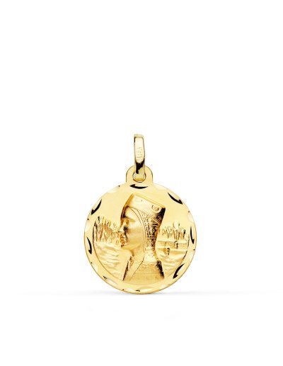 18K MEDALLA VIRGEN DE...