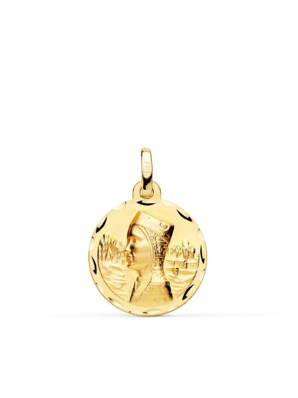 18K MEDALLA VIRGEN DE MONTSERRAT...