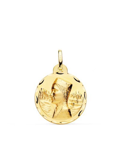 18K MEDALLA VIRGEN DE...