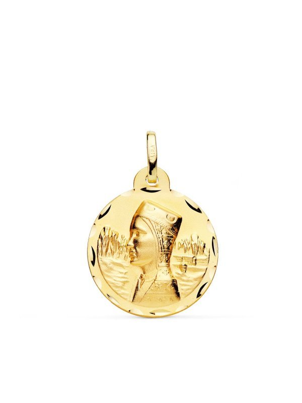 18K MEDALLA VIRGEN DE MONTSERRAT...