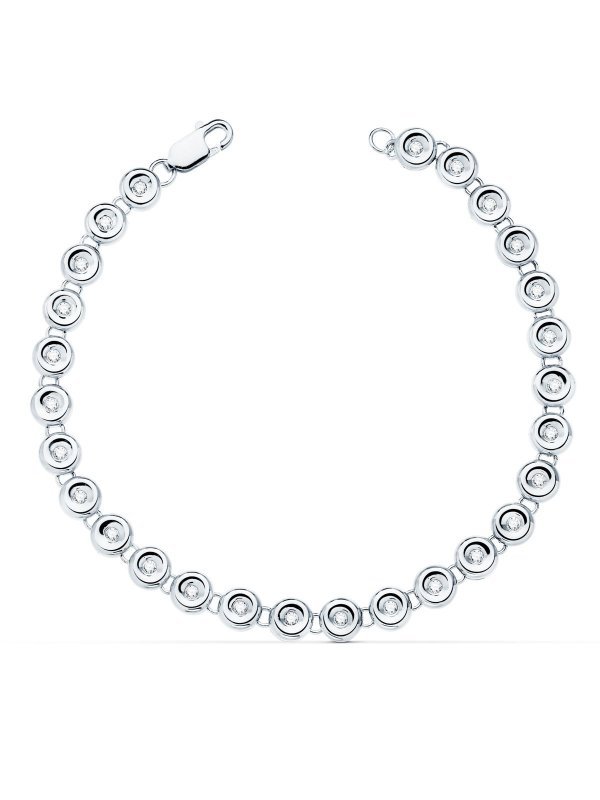 18K PULSERA RIVIERE ORO BLANCO 31...