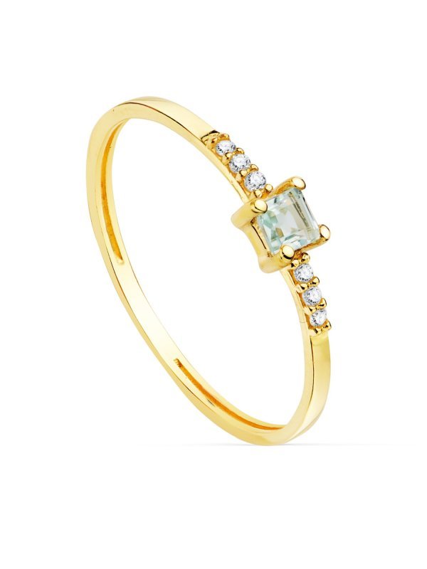18K SORTIJA ORO AMARILLO 6 DIAMANTES...