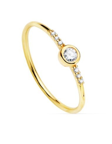 18K SORTIJA ORO AMARILLO DIAMANTES...