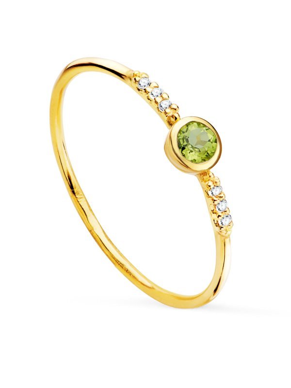 18K SORTIJA ORO AMARILLO 6 DIAMANTES...