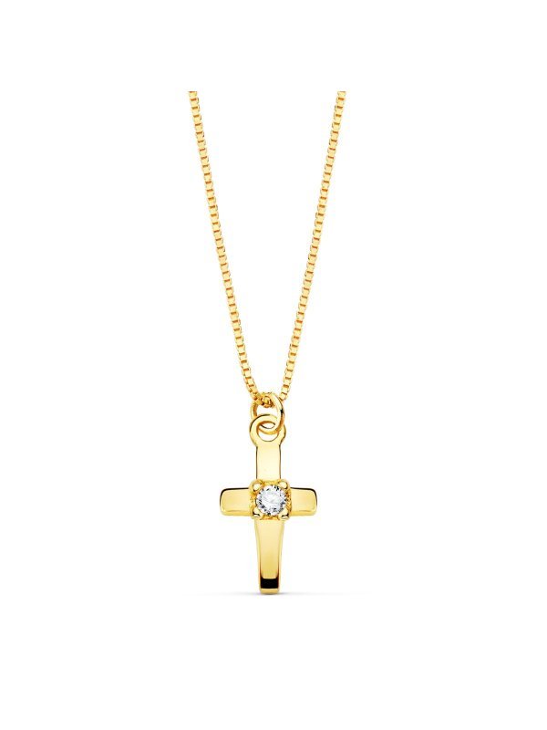 18K GARGANTILLA CRUZ 8X4.5MM1...