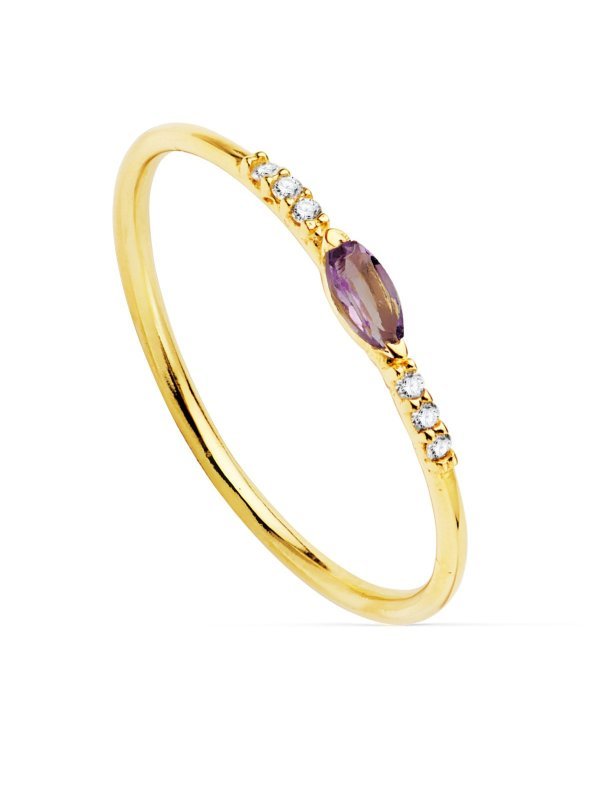 18K SORTIJA ORO AMARILLO DIAMANTES...