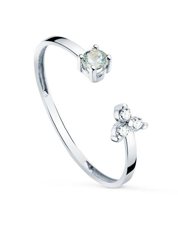 18K SORTIJA ORO BLANCO BRILLANTES...