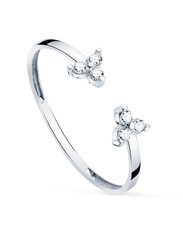 18K SORTIJA ORO BLANCO DIAMANTES 0.09...