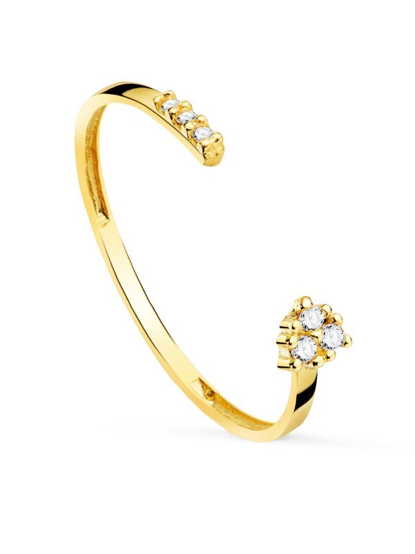 18K SORTIJA DIAMANTES 0.040 QT ORO...