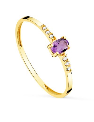 18K SORTIJA DIAMANTES 0.030...