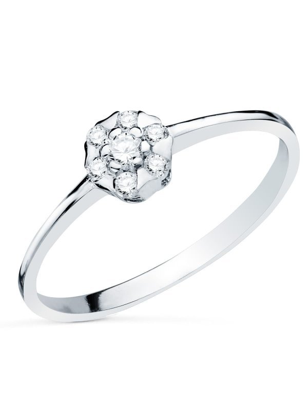 18K SORTIJA ORO BLANCO CON DIAMANTES...