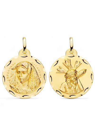 18K ESCAPULARIO VIRGEN...