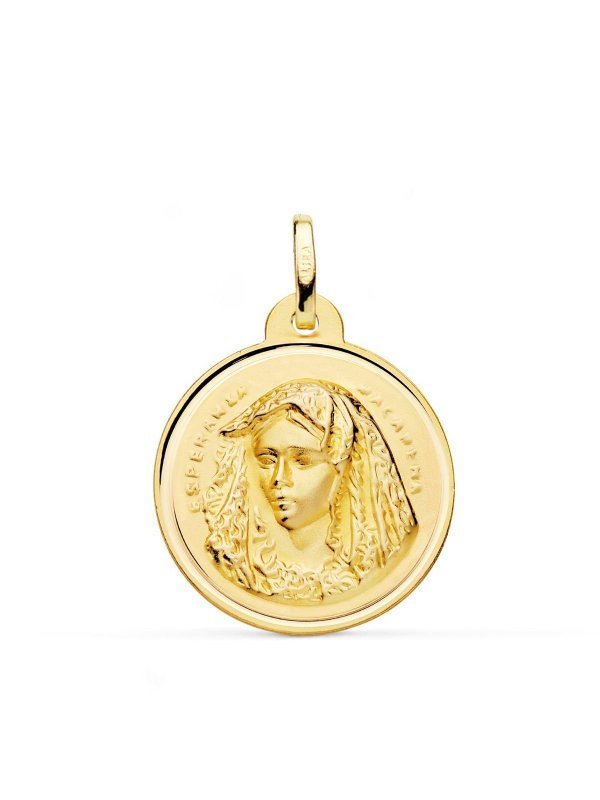 18K MEDALLA ORO AMARILLO VIRGEN DE LA...