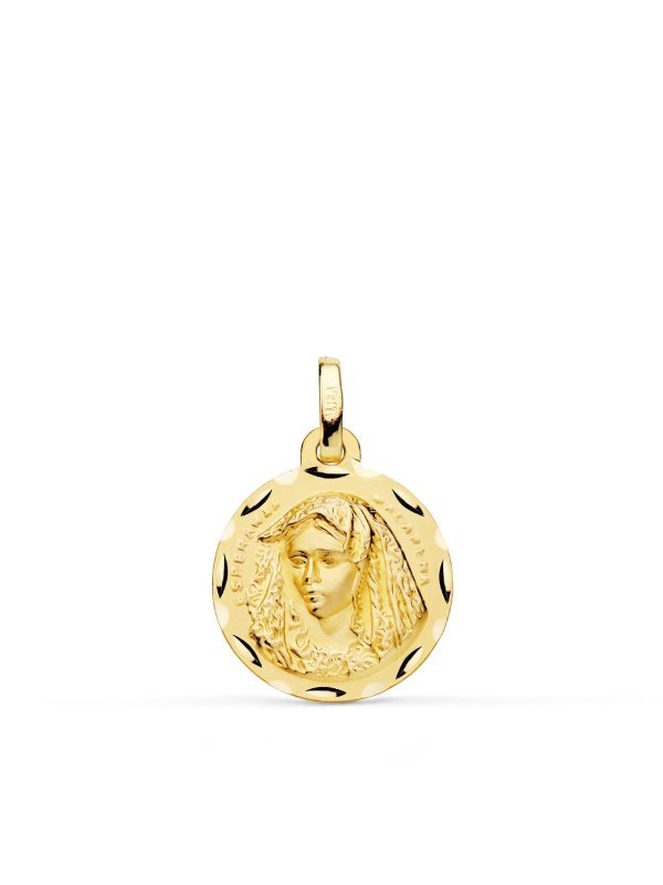 18K MEDALLA VIRGEN MACARENA 16 MM...