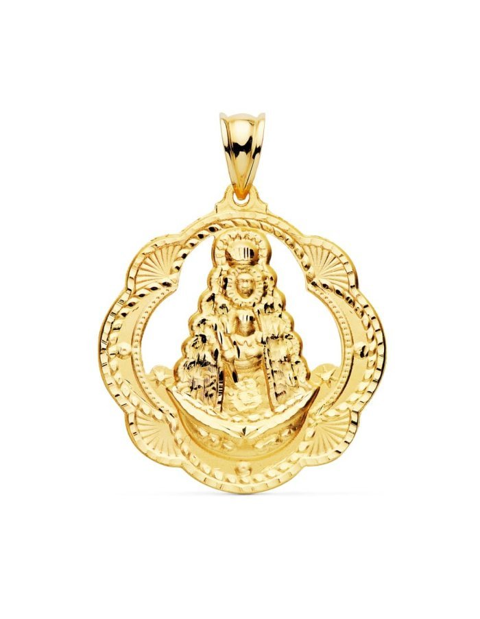 18K MEDALLA VIRGEN DEL ROCIO...