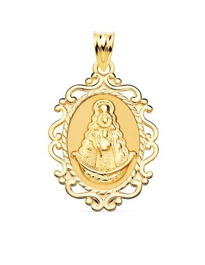 18K MEDALLA VIRGEN DEL...