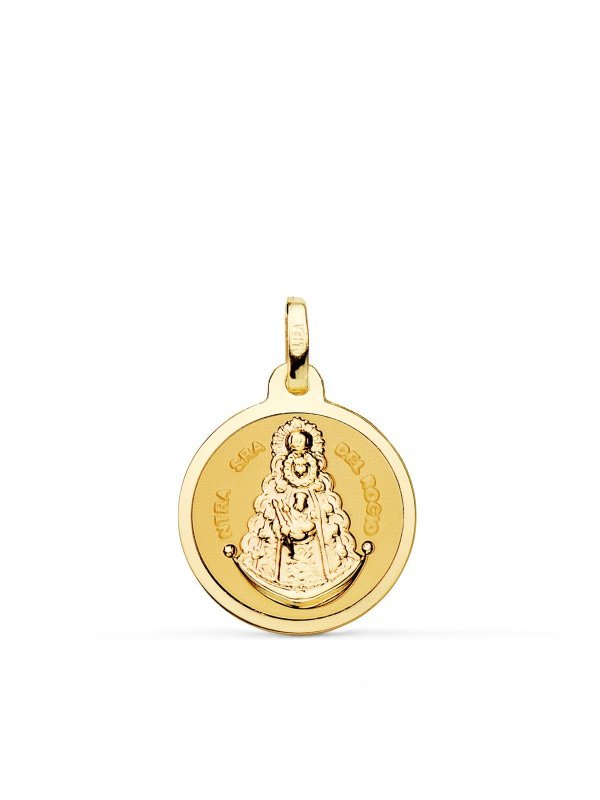 18K MEDALLA VIRGEN DEL ROCIO BRILLO...