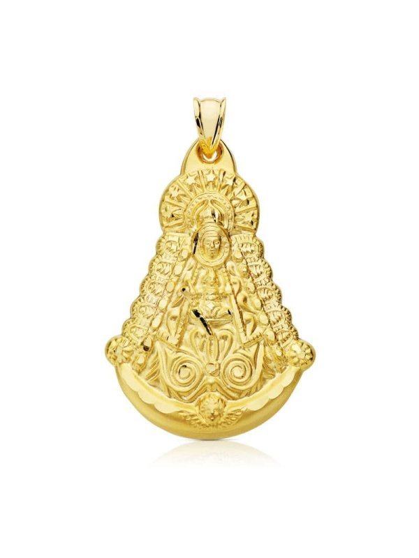 18K VIRGEN DEL ROCIO SILUETA 40X30 MM...